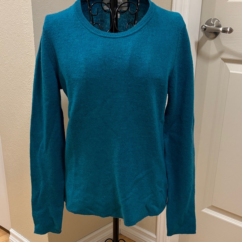 Teal  100% cashmere Sweater